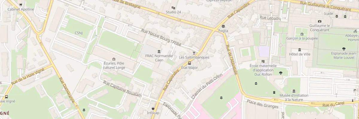 Plan du 66 Rue Caponière à Caen