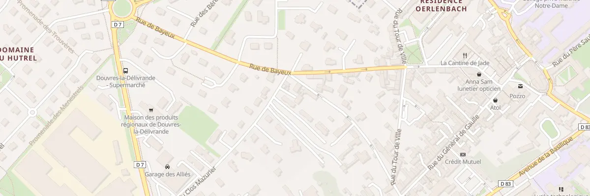 Plan du 5898 Rue du Clos Mazurier à Douvres-la-Délivrande
