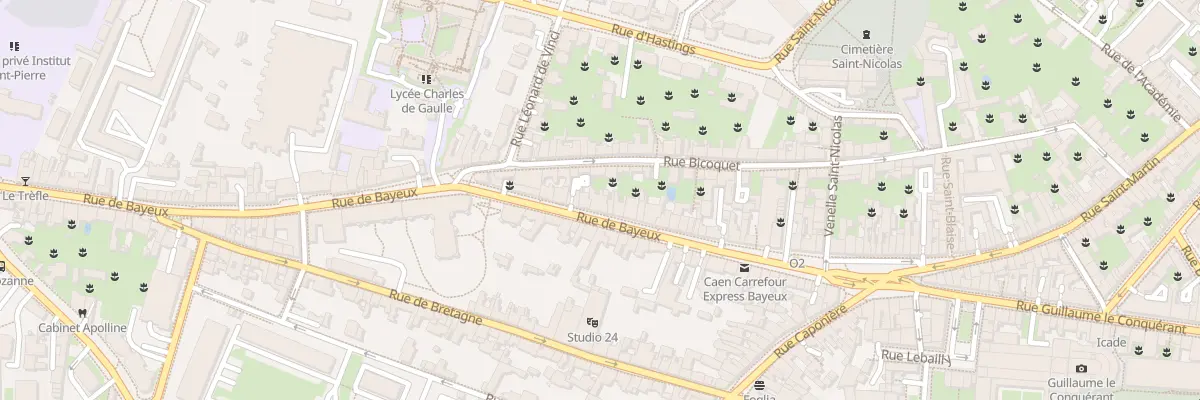Plan du 52 Rue de Bayeux à Caen