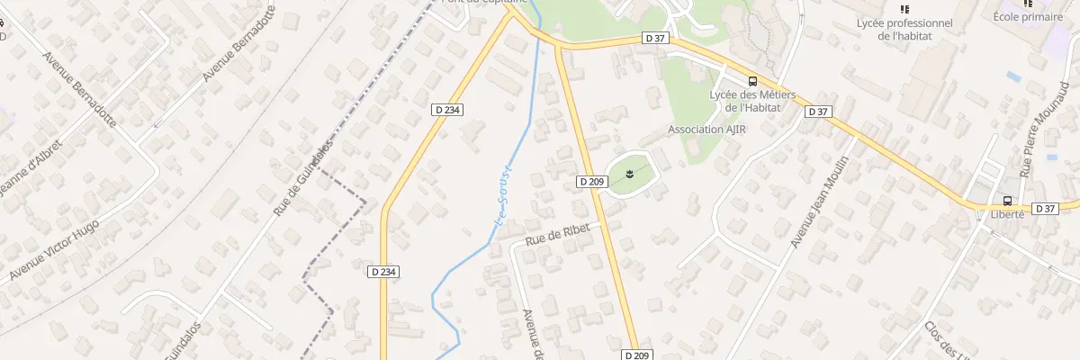 Plan du 14 Av de la Vallée Heureuse à Gelos