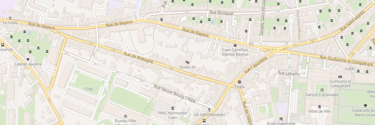 Plan du 26 Rue de Bretagne à Caen