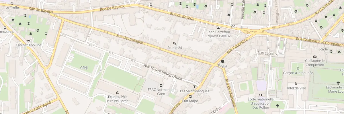 Plan du 21 Rue de Bretagne à Caen