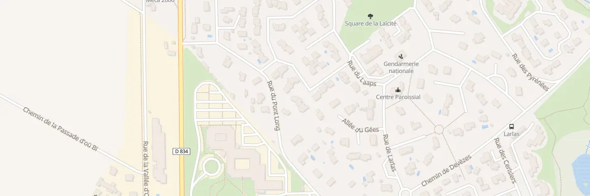 Plan du 34 Rue des Gaves à Serres-Castet