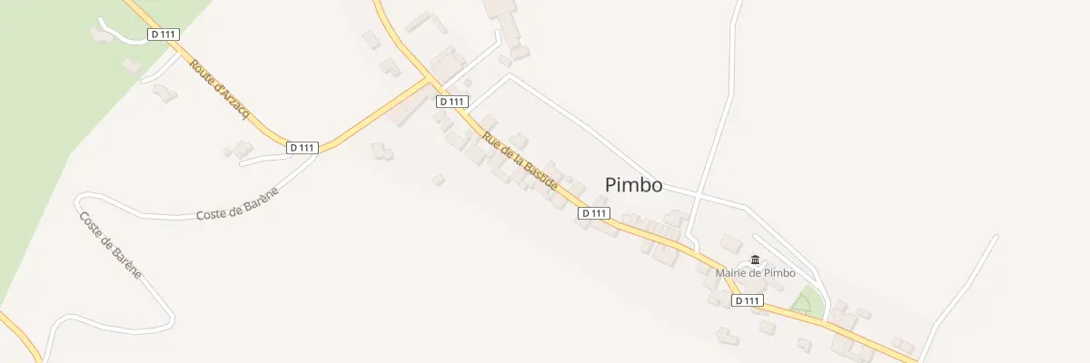 Plan du 29 Au Bourg à Pimbo
