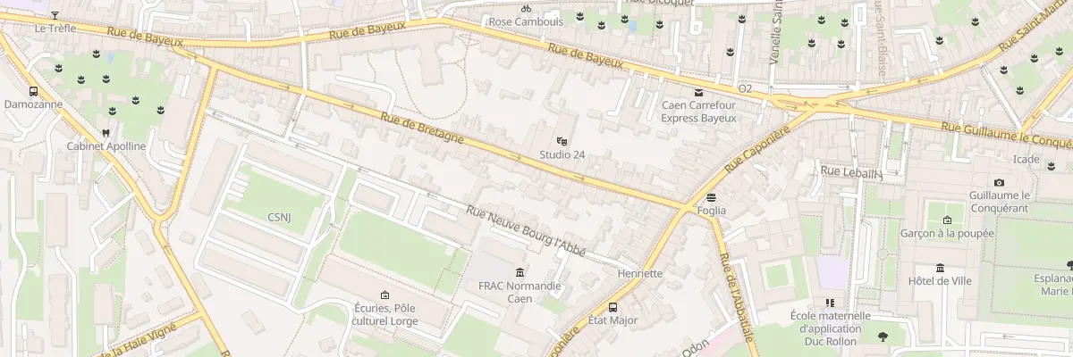 Plan du 23B Rue de Bretagne à Caen