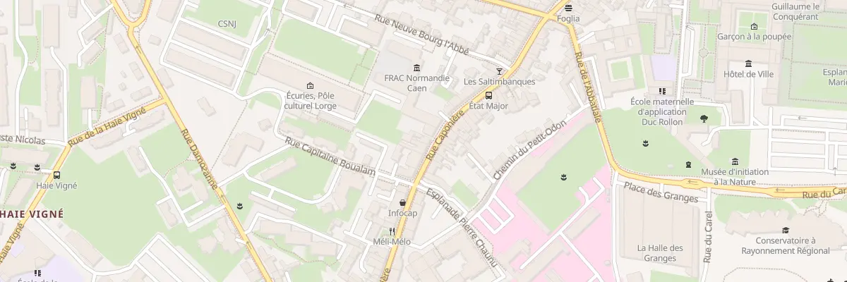 Plan du 76 Rue Caponière à Caen