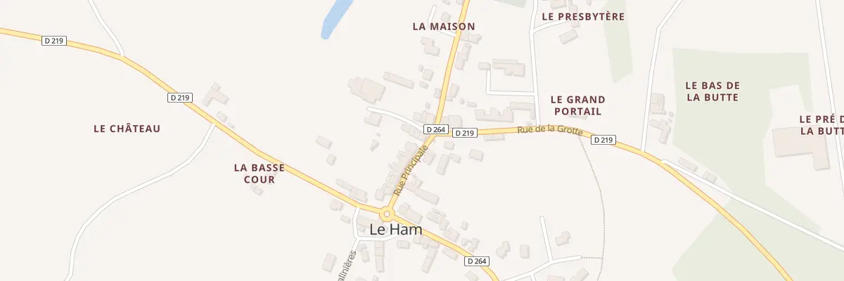 Plan du 8 Rue Principale au Ham