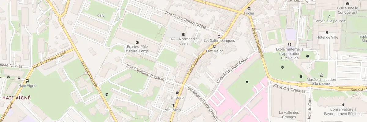 Plan du 74 Rue Caponière à Caen