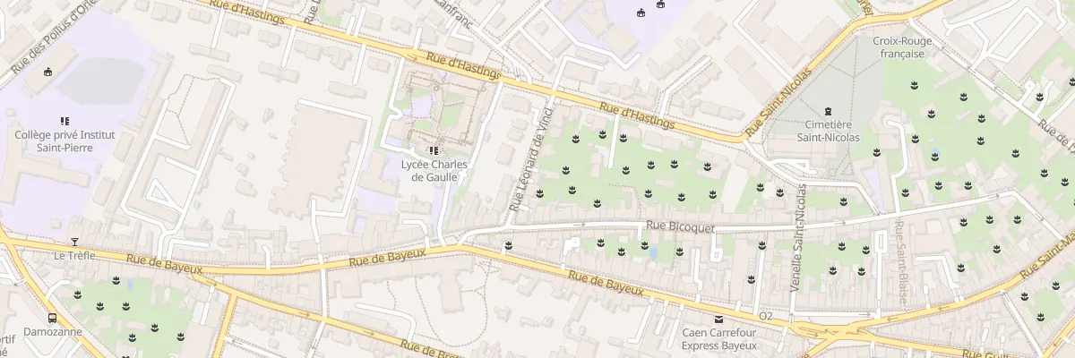 Plan du 8 Rue Léonard de Vinci à Caen
