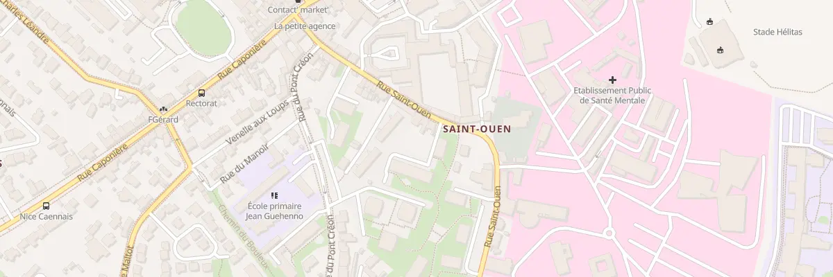Plan du 34 Rue Saint-Ouen à Caen