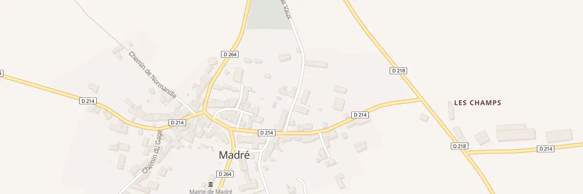 Plan du 3 Chem de Vaux à Madré