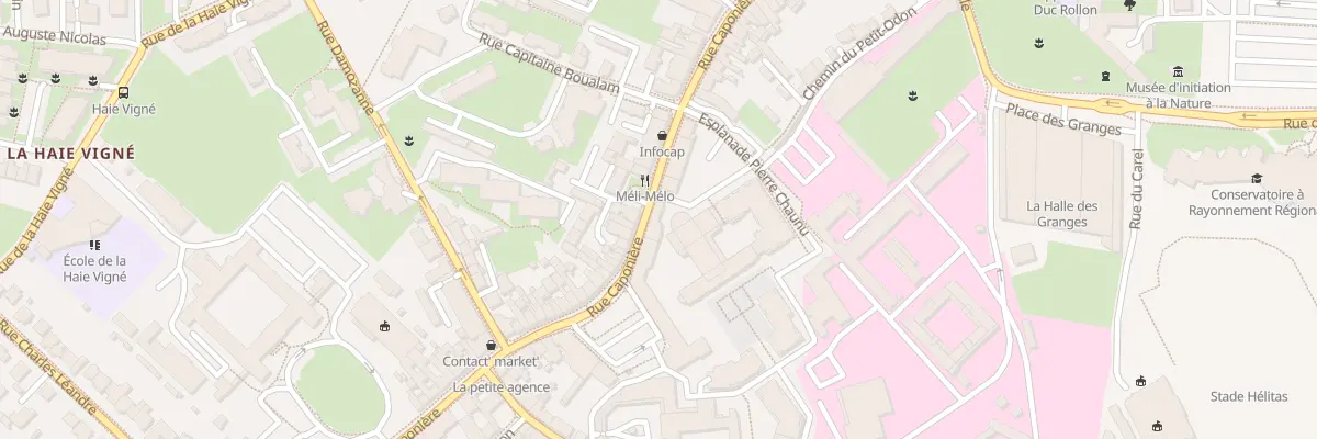 Plan du 93 Rue Caponière à Caen