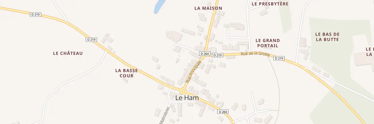 Plan du 6 Rue Principale au Ham