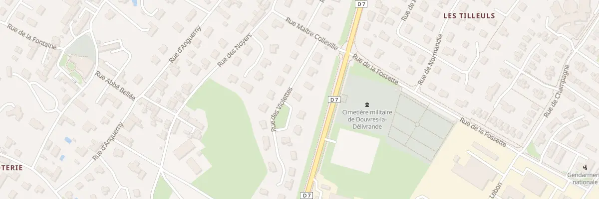 Plan du 7 Rue des Violettes à Douvres-la-Délivrande