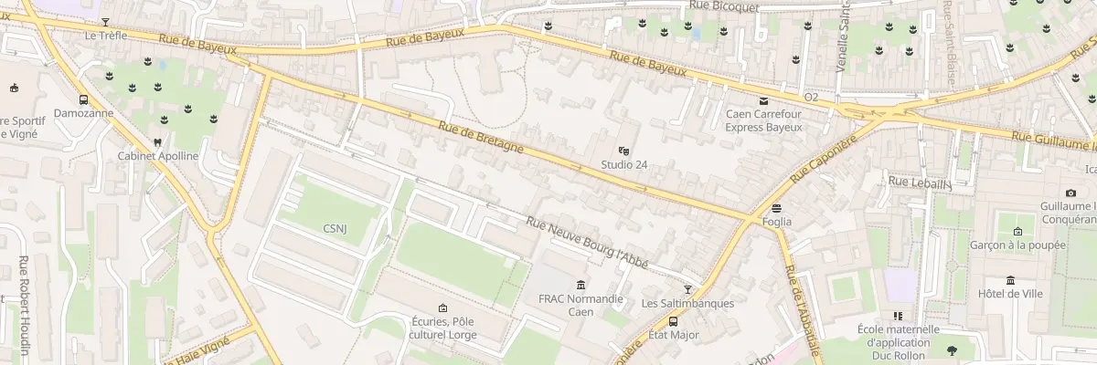 Plan du 35 Rue de Bretagne à Caen