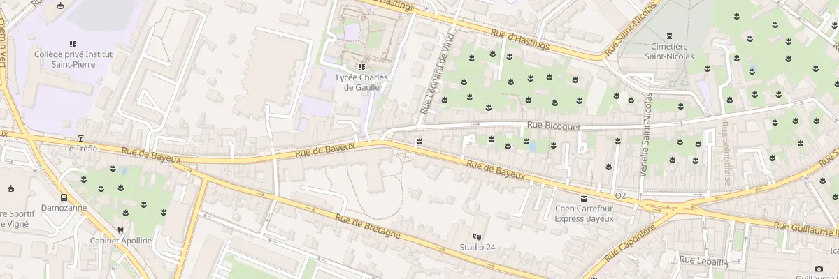 Plan du 62 Rue de Bayeux à Caen