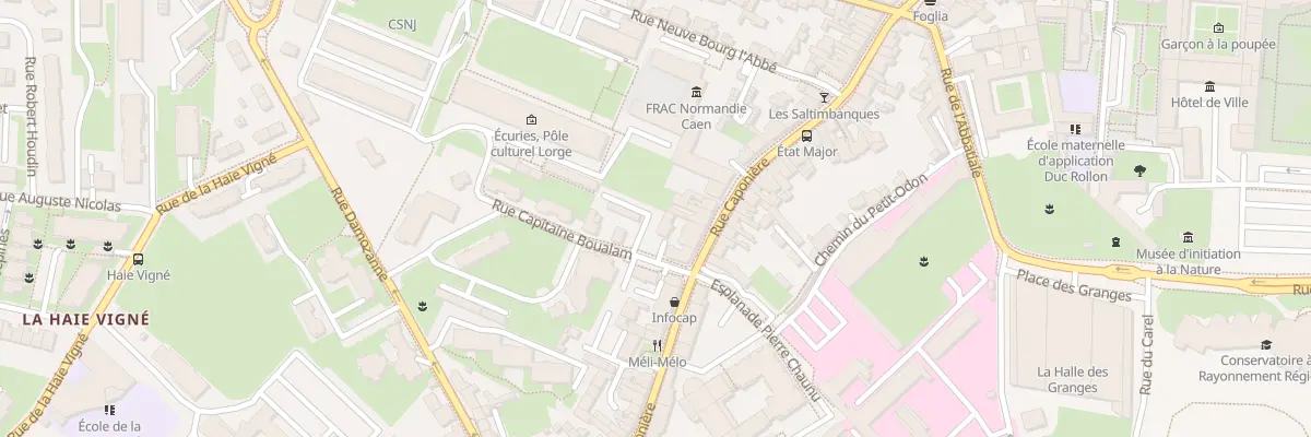 Plan du 80 Rue Caponière à Caen