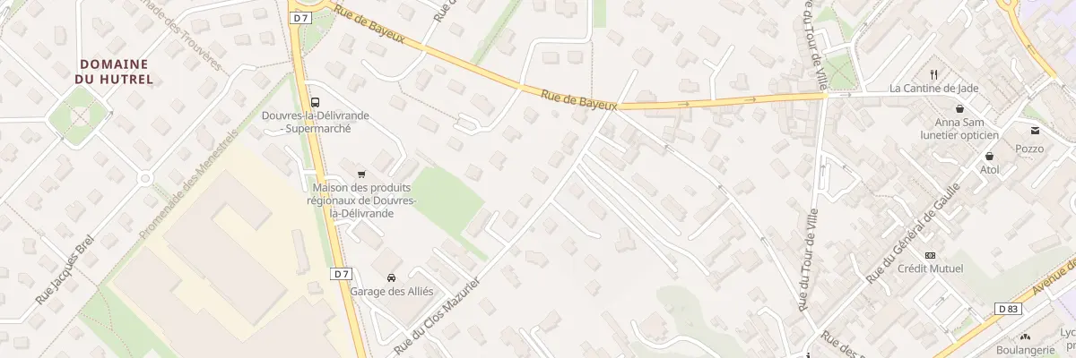Plan du 17 Rue du Clos Mazurier à Douvres-la-Délivrande