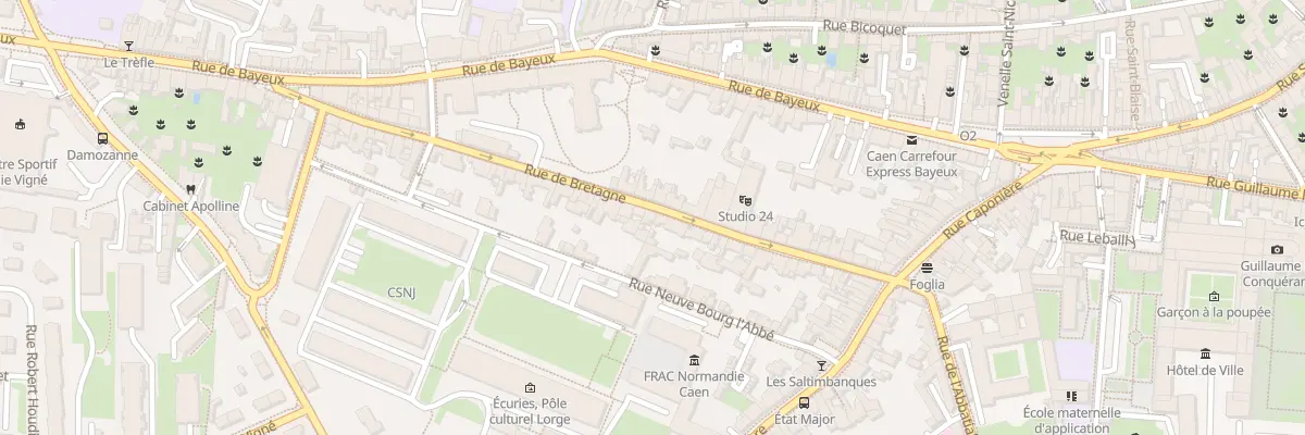 Plan du 37 Rue de Bretagne à Caen