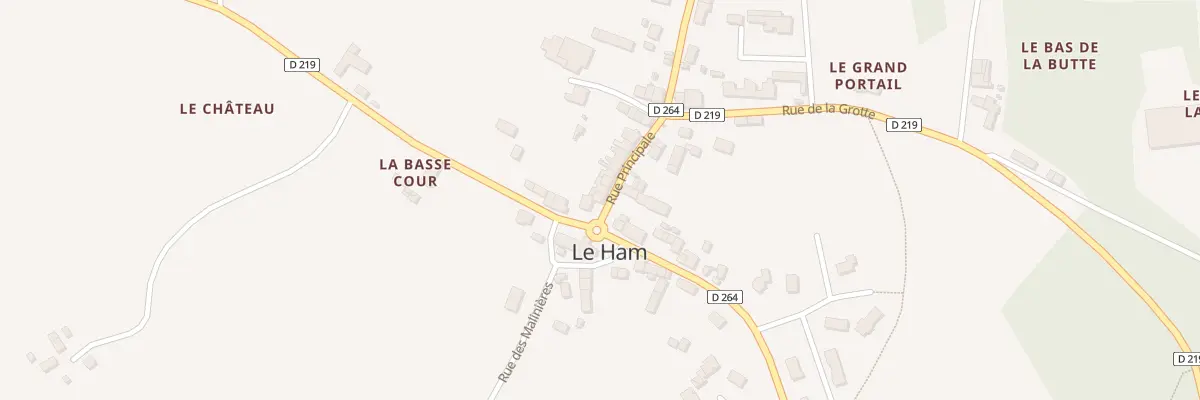 Plan du 1 Rue Principale au Ham
