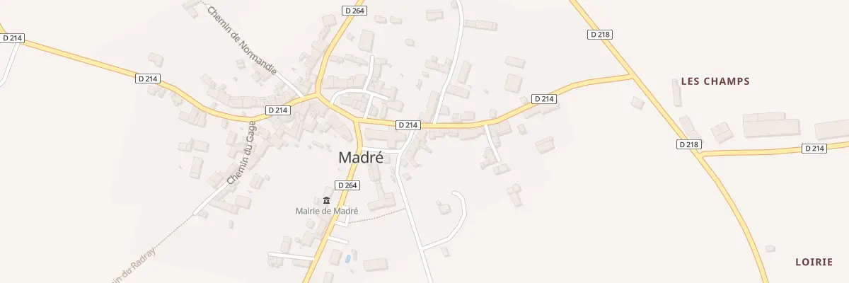 Plan du 10 Rue de la Poste à Madré