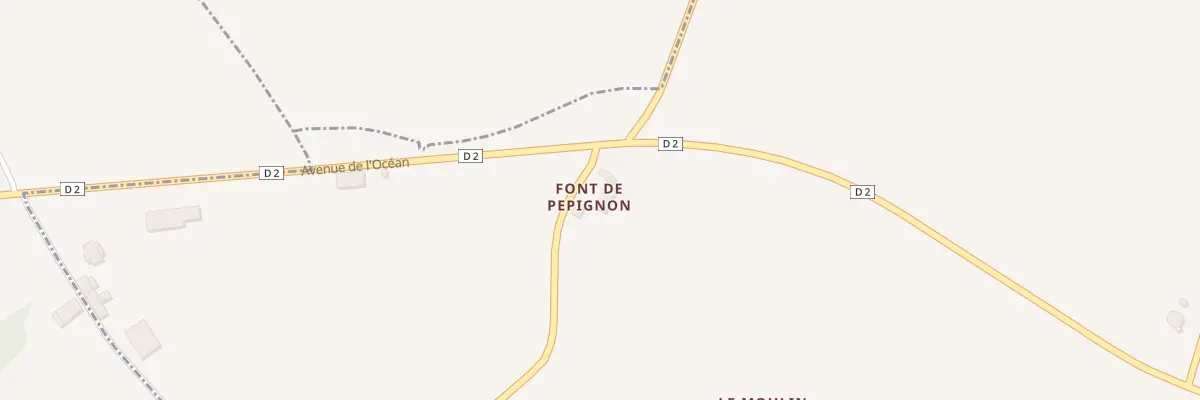 Plan du 5087 Font de Pepignon à Meux