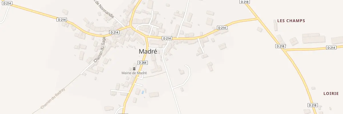 Plan du 6 Rue de la Poste à Madré
