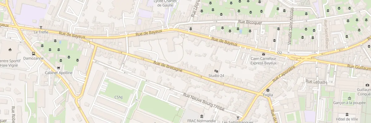 Plan du 40 Rue de Bretagne à Caen