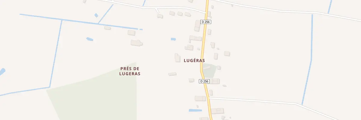 Plan du 32B Lugeras à Bussac-Forêt