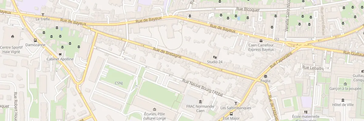 Plan du 41 Rue de Bretagne à Caen