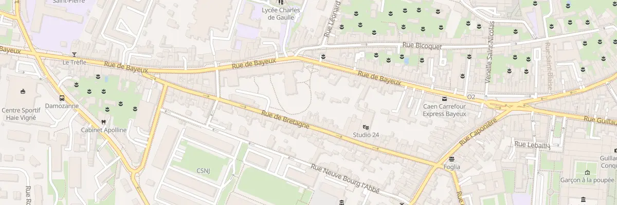 Plan du 63 Rue de Bayeux à Caen