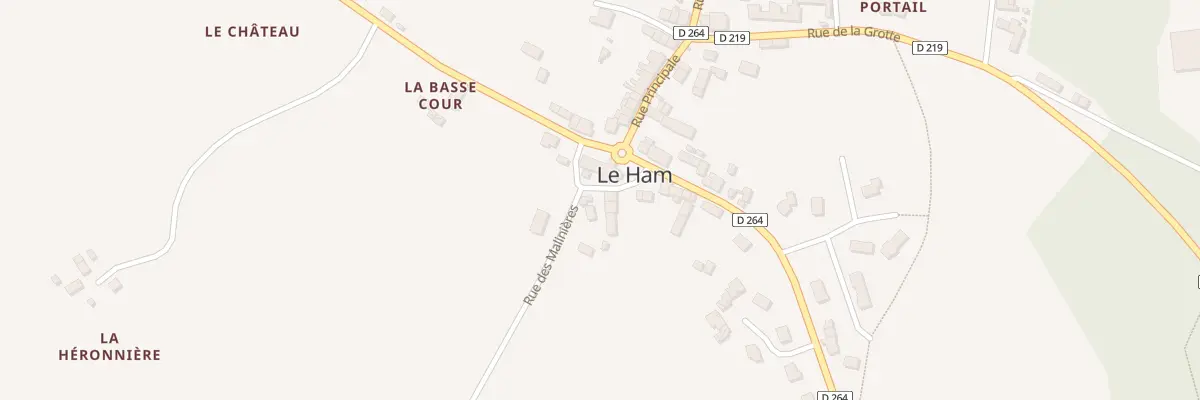 Plan du 2 Rue du Lavoir au Ham