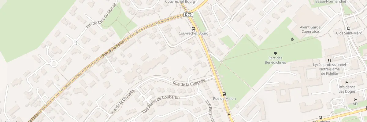 Plan du 5 Rue de la Mare de la Folie à Caen