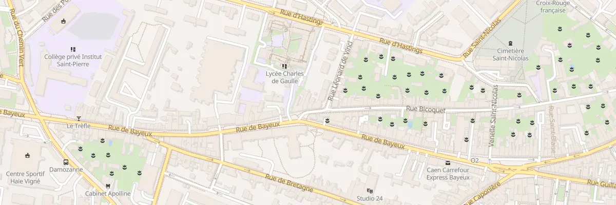 Plan du 68 Rue de Bayeux à Caen