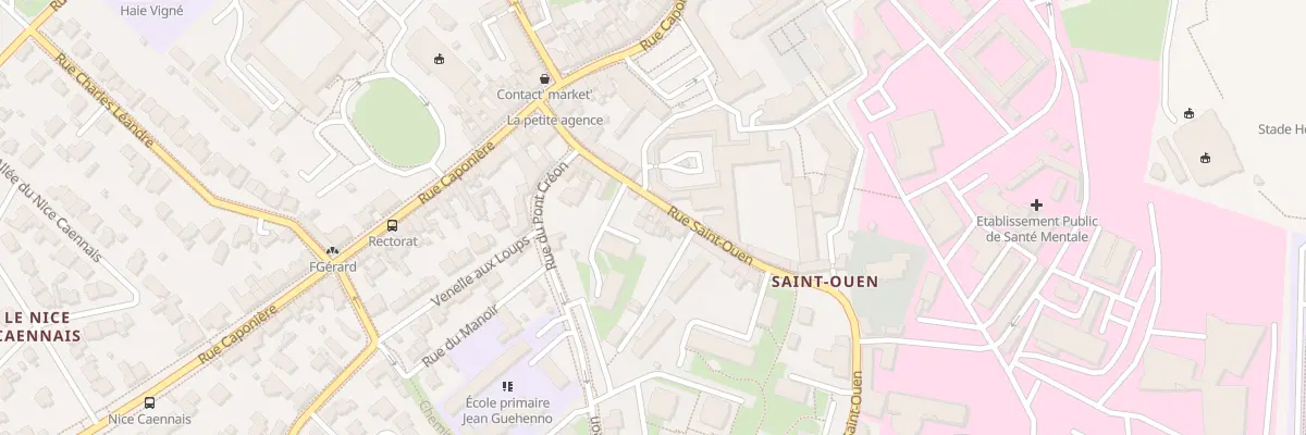Plan du 18 Rue Saint-Ouen à Caen
