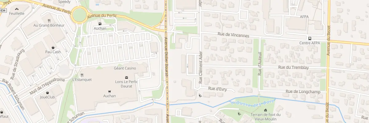 Plan du 8 Rue du Tremblay à Pau