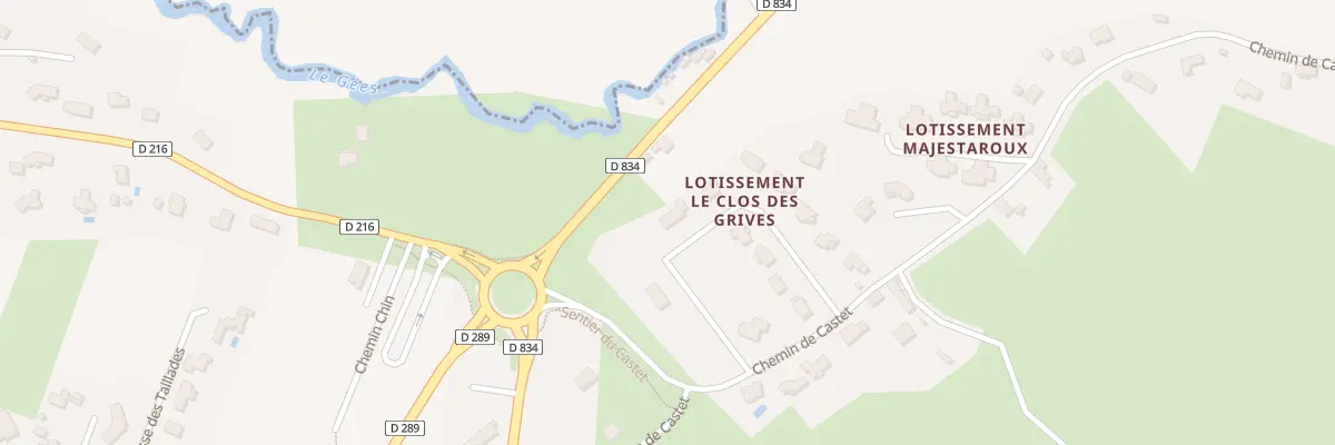 Plan du 14 Imp des Grives à Serres-Castet