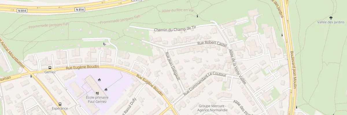 Plan du 14 Rue Jean Daligault à Caen