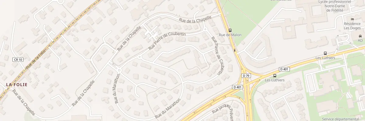 Plan du 23 Rue Pierre de Coubertin à Caen