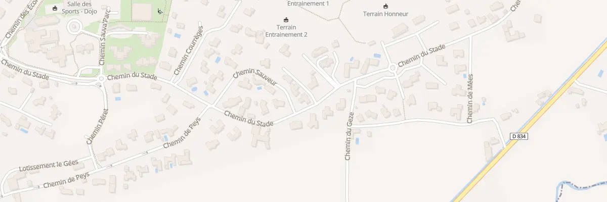 Plan du 19 Che Sauveur à Sauvagnon