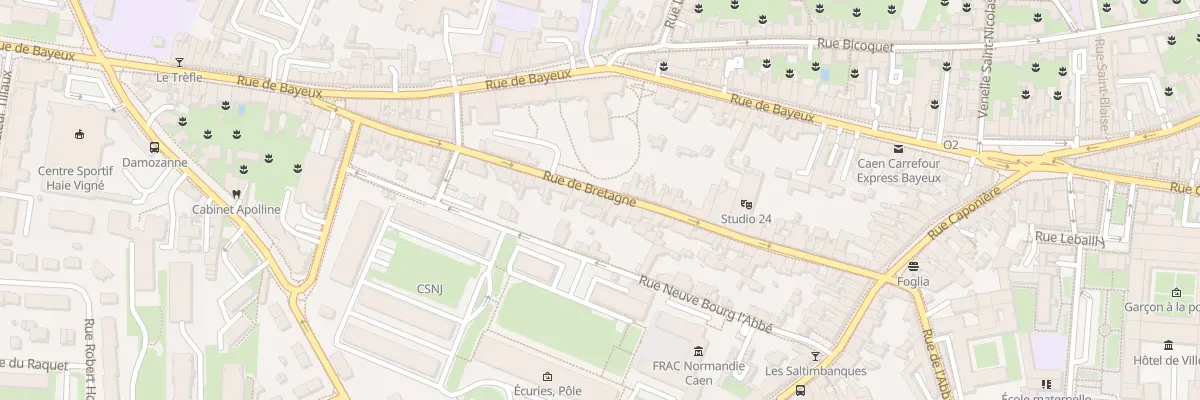 Plan du 51 Rue de Bretagne à Caen