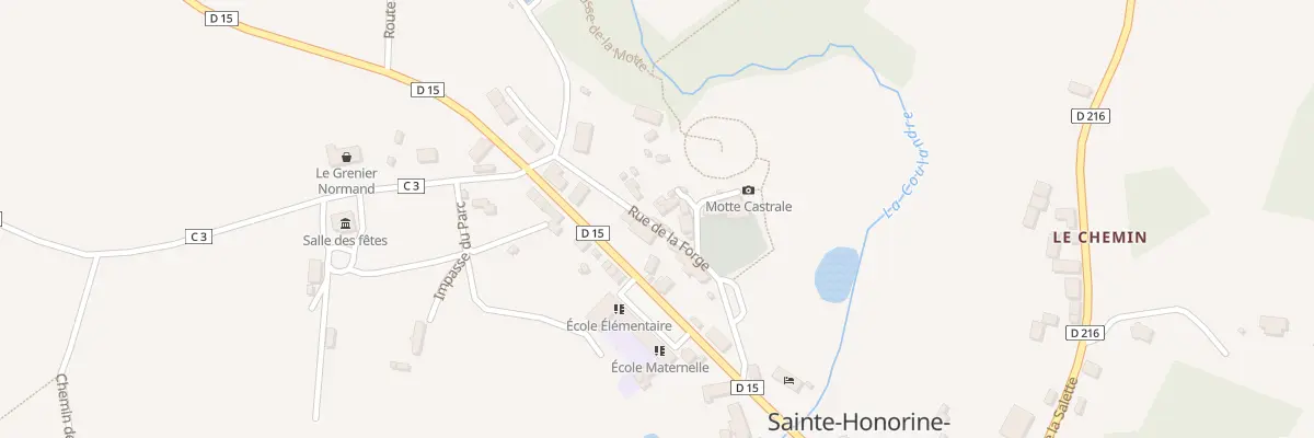 Plan du 4 Le Bourg à Sainte-Honorine-la-Guillaume