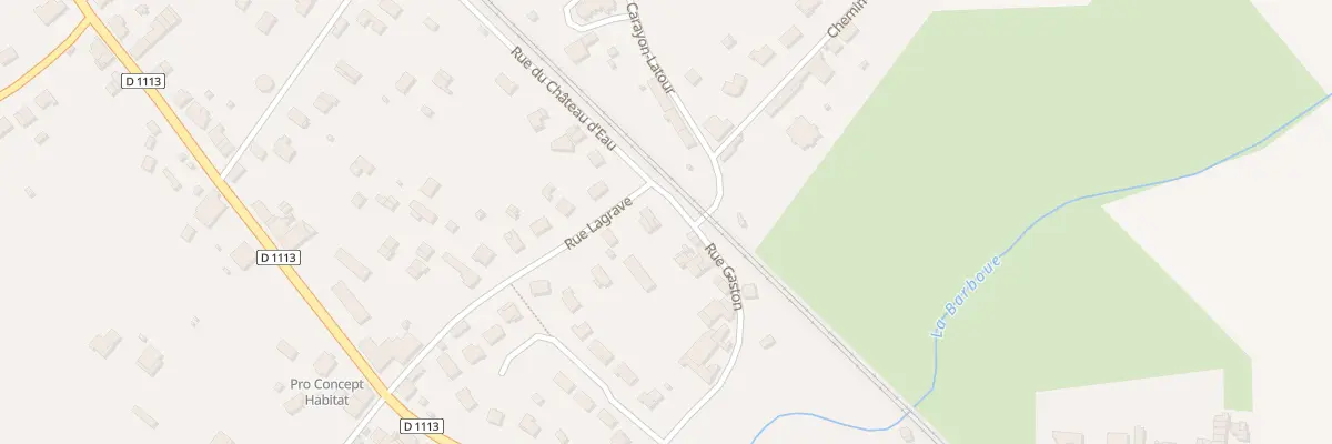Plan du 6 Rue Lagrave à Virelade