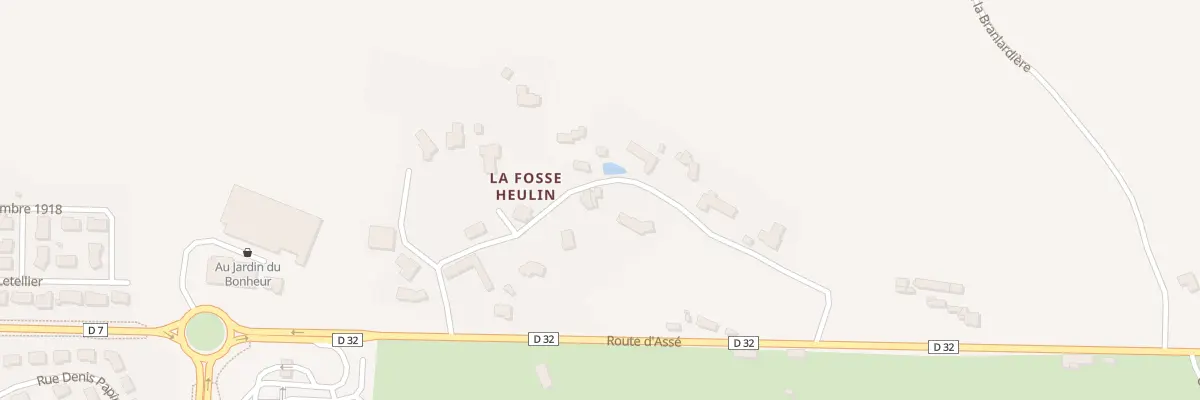 Plan du 190 Che de la Fosse Heulin à Évron