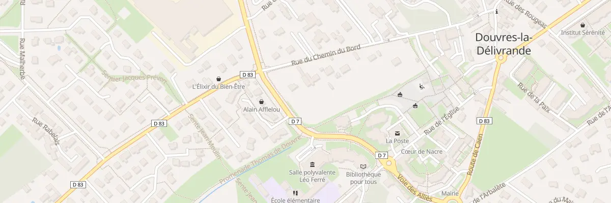 Plan du 27 Rue du Chemin du Bord à Douvres-la-Délivrande