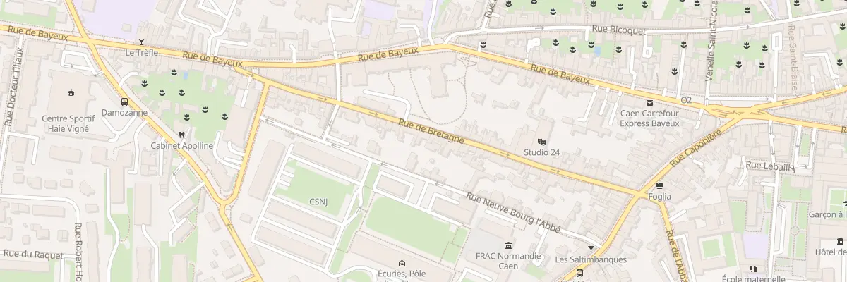 Plan du 55 Rue de Bretagne à Caen