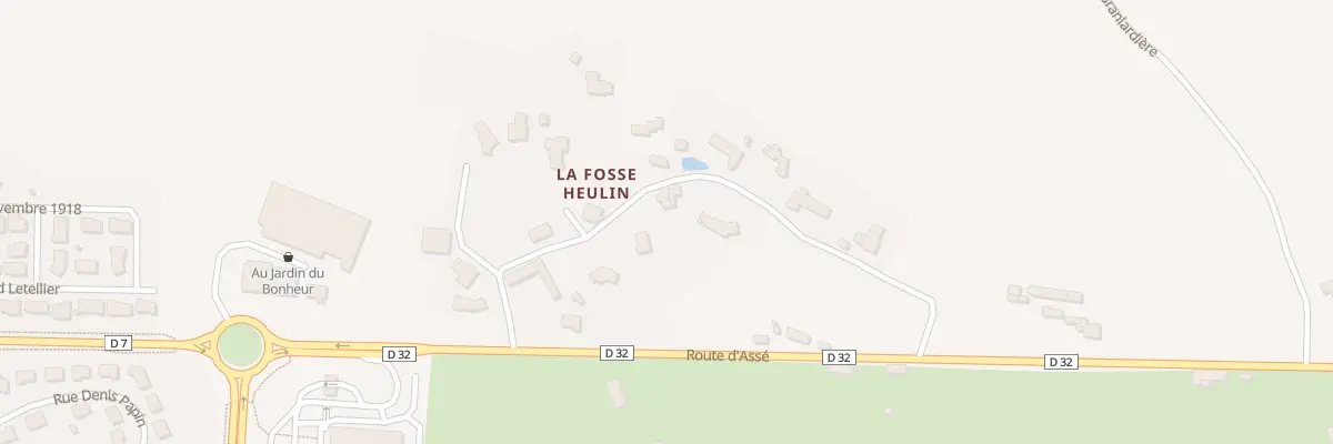 Plan du 190A Che de la Fosse Heulin à Évron