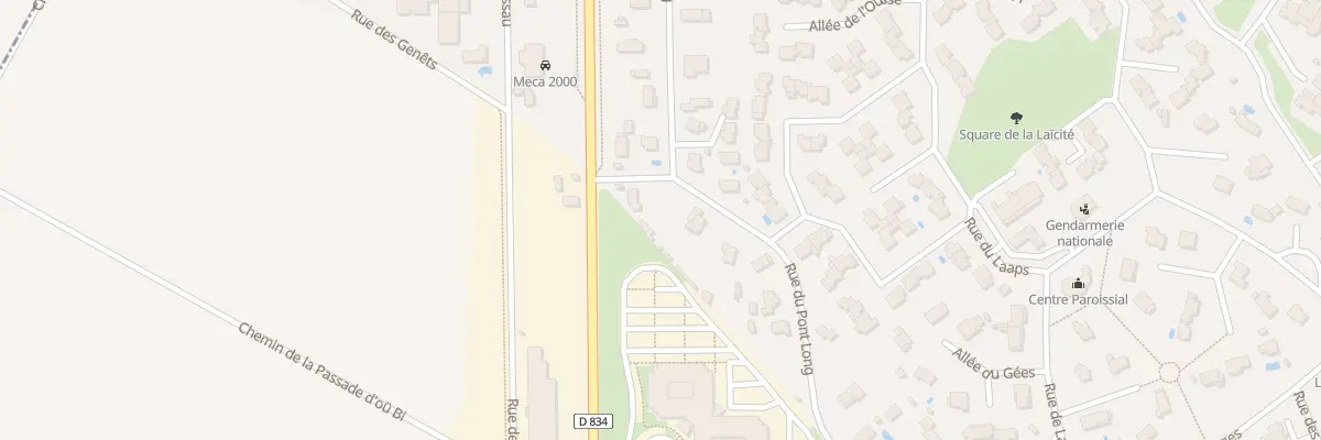 Plan du 34 Rue du Pont Long à Serres-Castet
