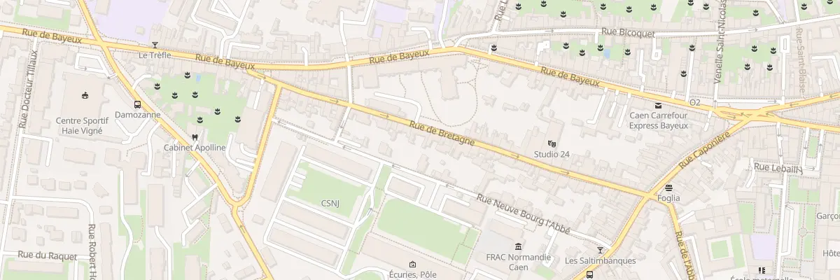 Plan du 57 Rue de Bretagne à Caen