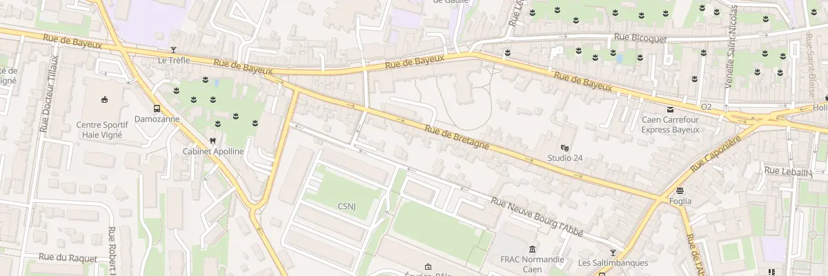 Plan du 63 Rue de Bretagne à Caen